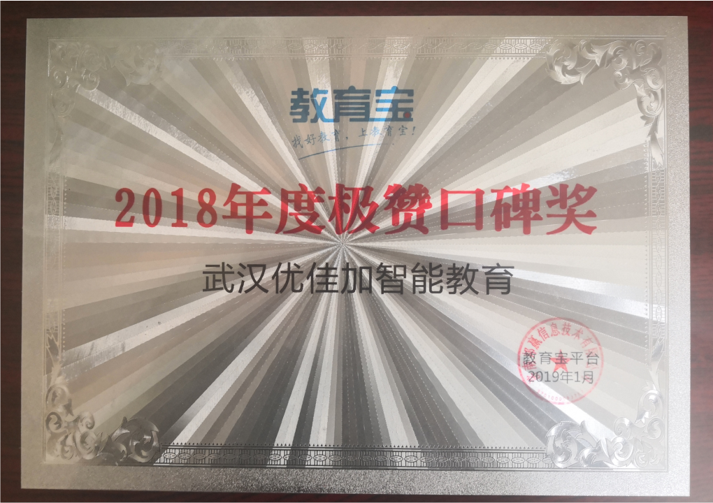 優(yōu)佳加資質(zhì)榮譽